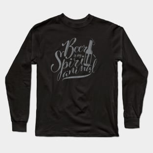 Beer is my Spirit Animal Long Sleeve T-Shirt